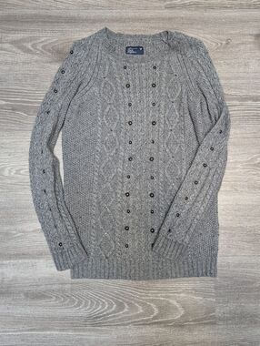 AMERICAN EAGLE | wool blend studded car knit